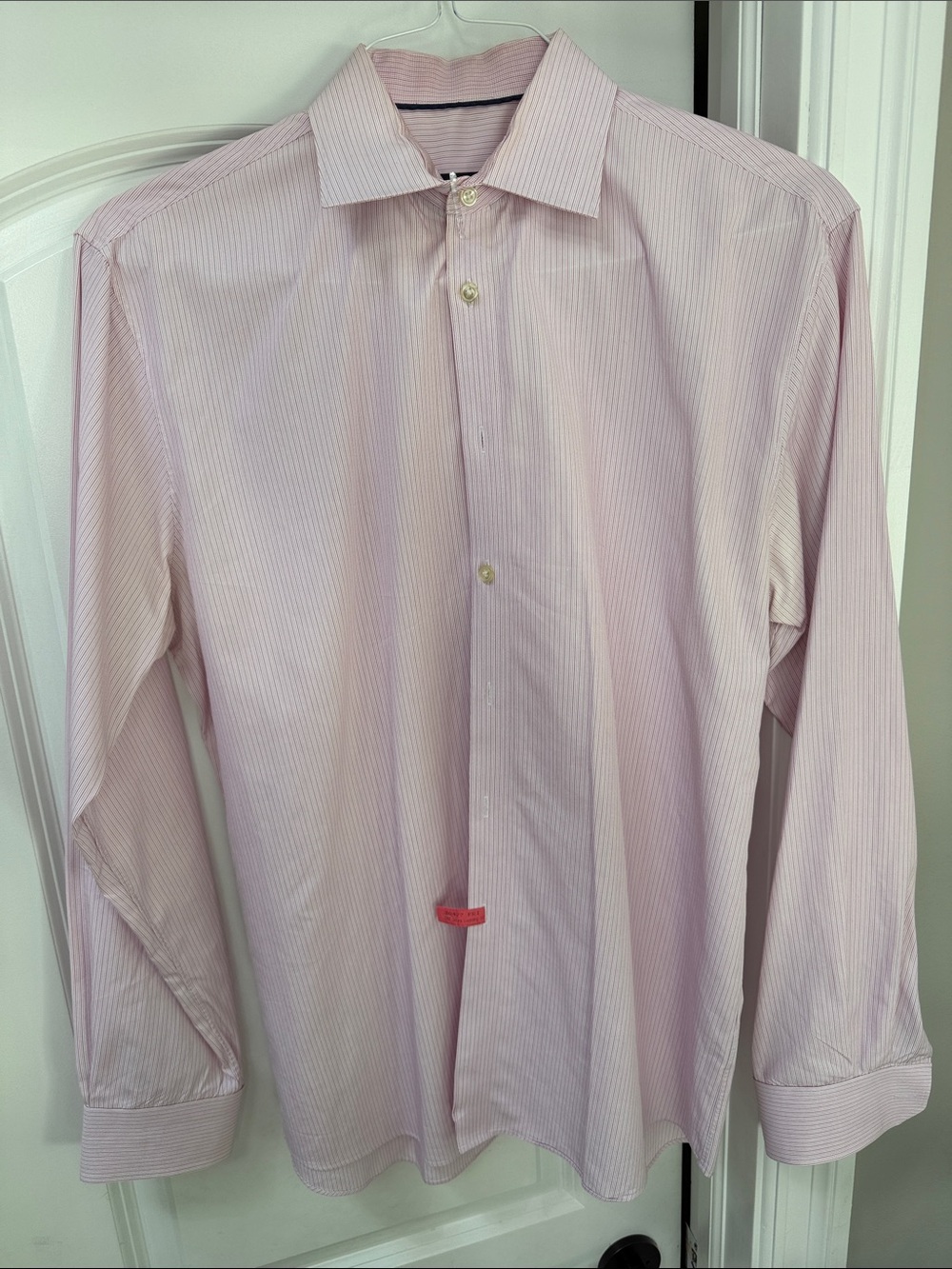 Elie Tahari Men's Pink Stripe Dress Shirt